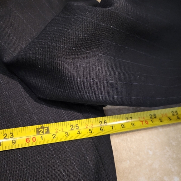 Brooks Brothers Men's Wool Striped Blazer 46L Navy Blue Sport Coat Jacket - Picture 7 of 8